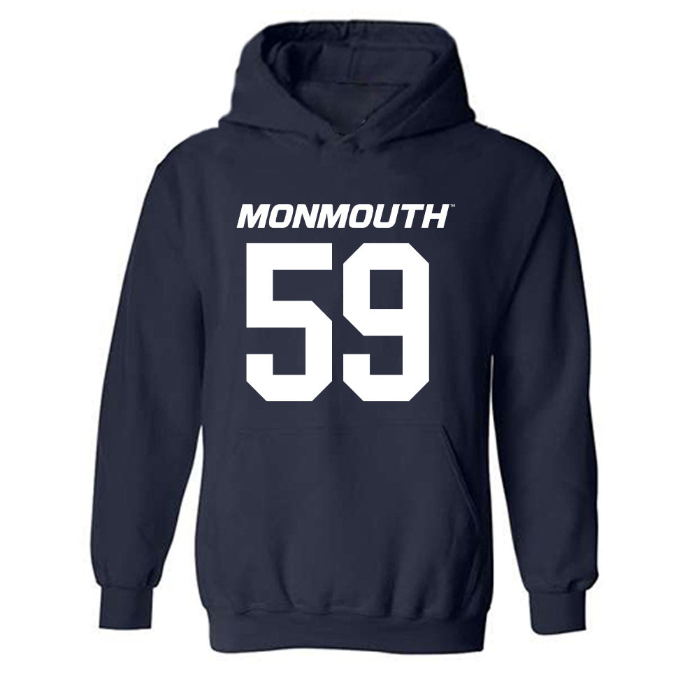 Monmouth - NCAA Football : Adrian Hawkins Jr - Replica Shersey Hooded Sweatshirt