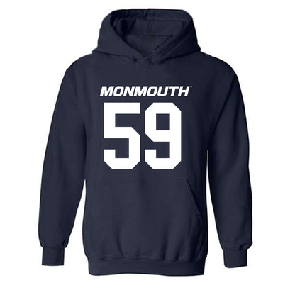 Monmouth - NCAA Football : Adrian Hawkins Jr - Replica Shersey Hooded Sweatshirt