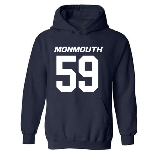 Monmouth - NCAA Football : Adrian Hawkins Jr - Replica Shersey Hooded Sweatshirt