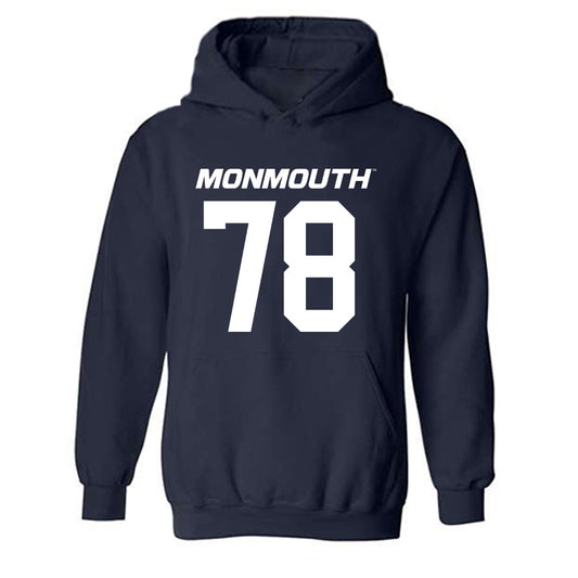 Monmouth - NCAA Football : Will Argo - Replica Shersey Hooded Sweatshirt