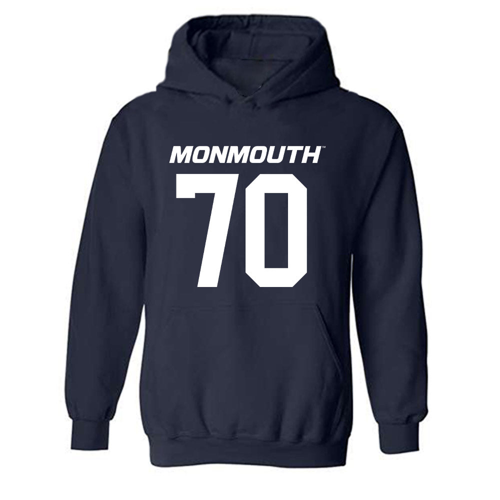 Monmouth - NCAA Football : Greyson Brockriede - Replica Shersey Hooded Sweatshirt