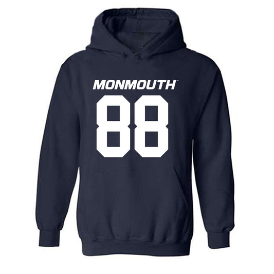 Monmouth - NCAA Football : Michael Coffey - Replica Shersey Hooded Sweatshirt