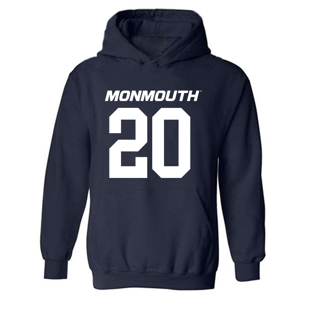Monmouth - NCAA Football : Jaden Shirden - Replica Shersey Hooded Sweatshirt