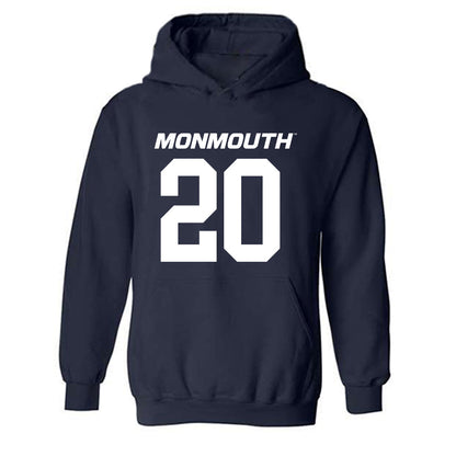 Monmouth - NCAA Football : Jaden Shirden - Replica Shersey Hooded Sweatshirt