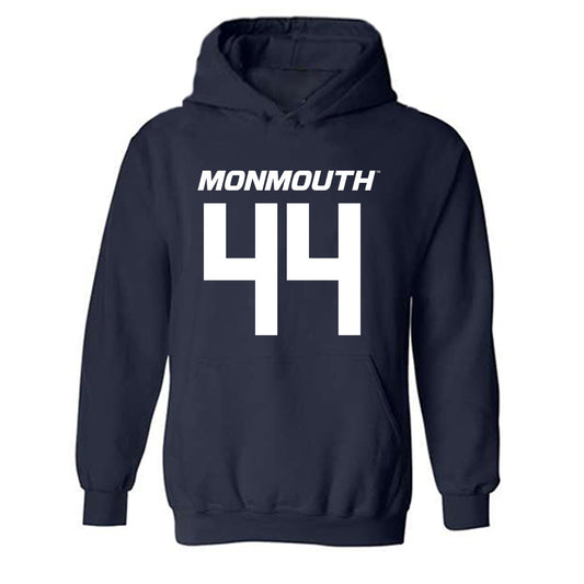 Monmouth - NCAA Football : Connor Farrell - Replica Shersey Hooded Sweatshirt