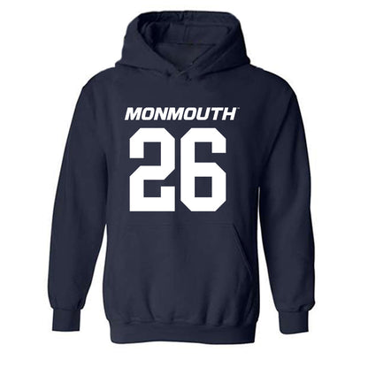 Monmouth - NCAA Football : Jaylen Tucker - Replica Shersey Hooded Sweatshirt