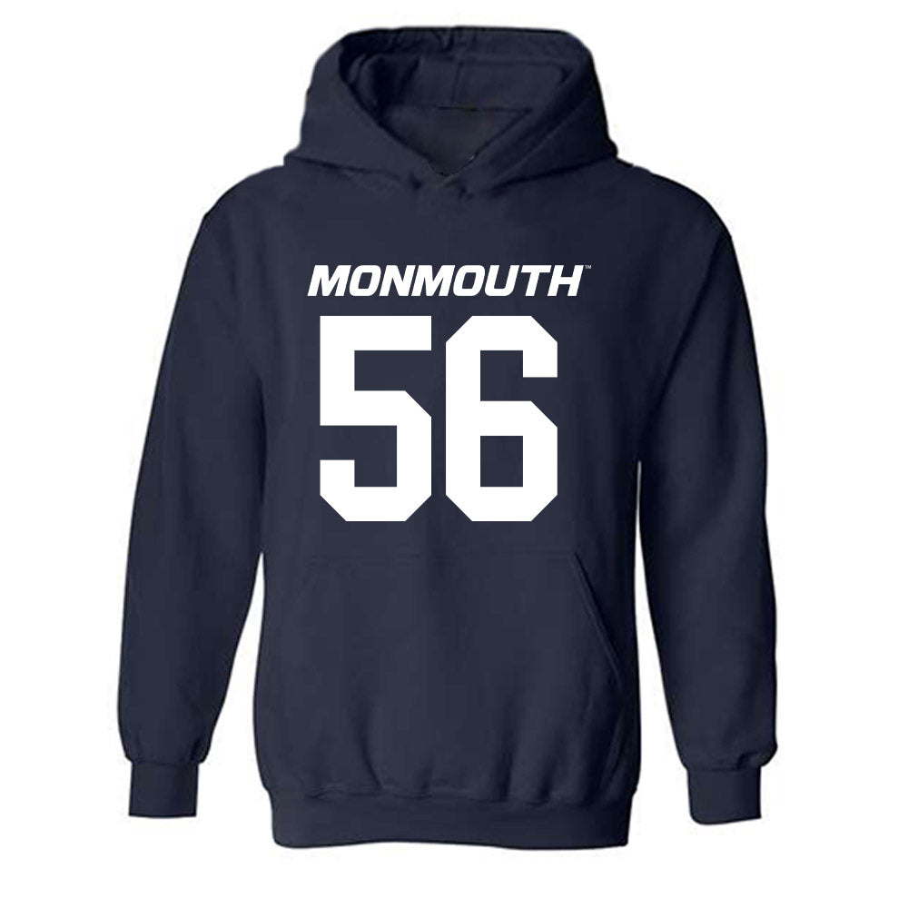 Monmouth - NCAA Football : Andrew Vera - Replica Shersey Hooded Sweatshirt