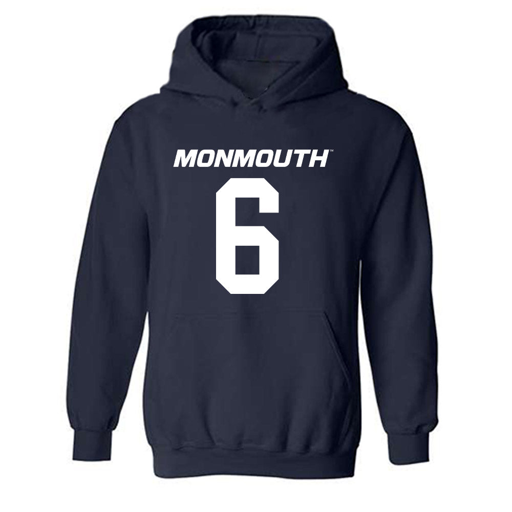 Monmouth - NCAA Football : Jacob Brown - Replica Shersey Hooded Sweatshirt
