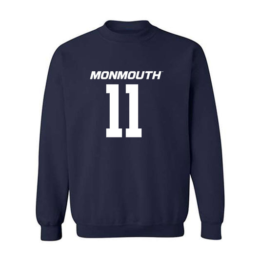 Monmouth - NCAA Football : Zack Hios - Replica Shersey Sweatshirt