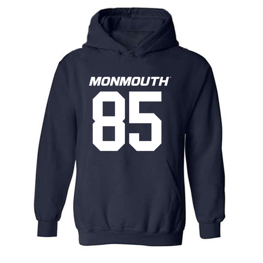 Monmouth - NCAA Football : Gavin Nelson - Midnight Blue Hooded Sweatshirt