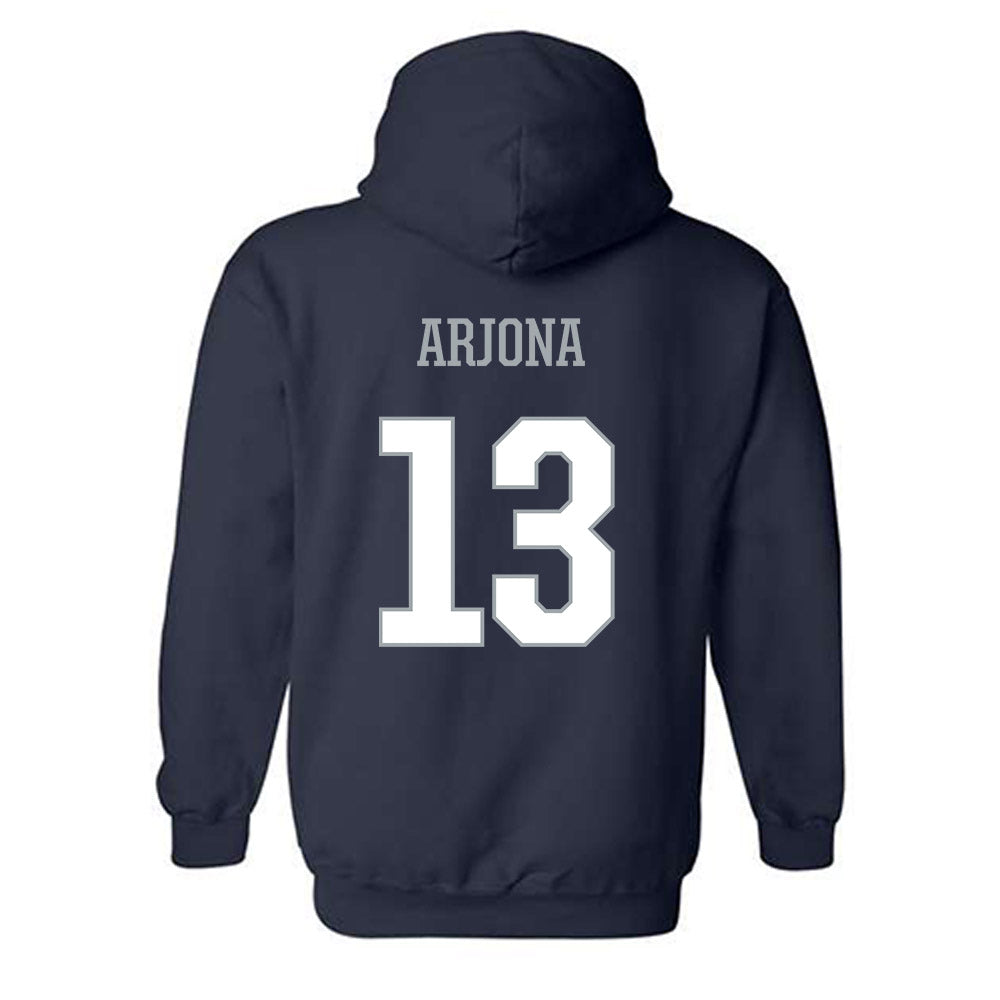Monmouth - NCAA Football : Enzo Arjona - Classic Shersey Hooded Sweatshirt