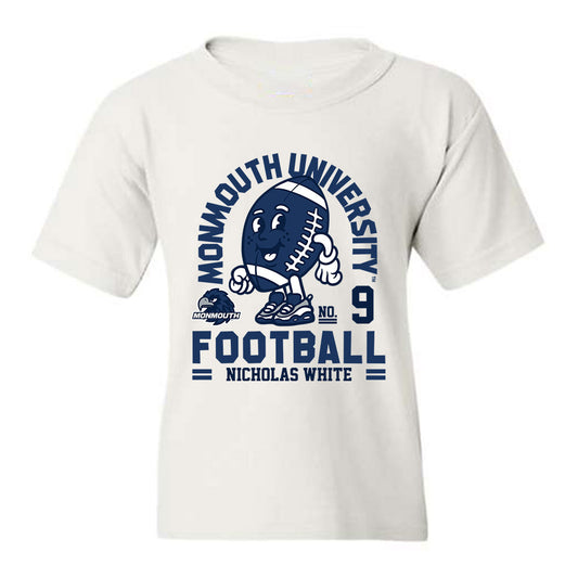 Monmouth - NCAA Football : Nicholas White - Fashion Shersey Youth T-Shirt