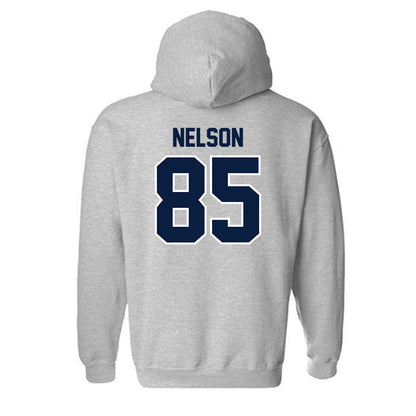 Monmouth - NCAA Football : Gavin Nelson - Grey Sports Hooded Sweatshirt