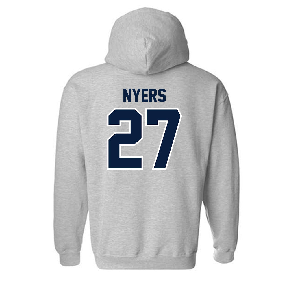 Monmouth - NCAA Football : Justin Nyers - Sports Shersey Hooded Sweatshirt