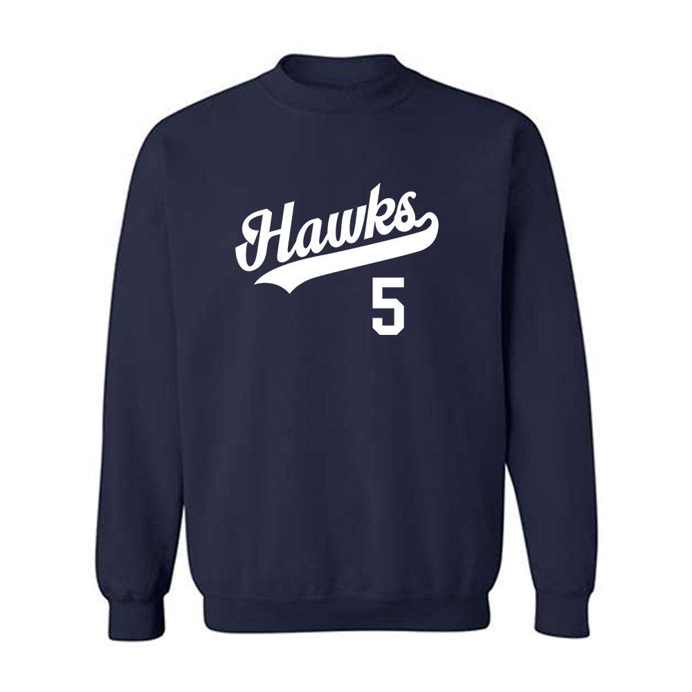 Monmouth - NCAA Baseball : Austin Denlinger - Midnight Blue Replica Sweatshirt