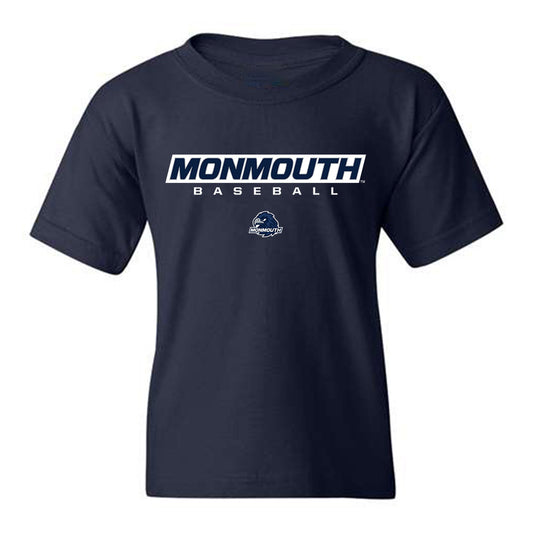 Monmouth - NCAA Baseball : Austin Denlinger - Midnight Blue Classic Youth T-Shirt