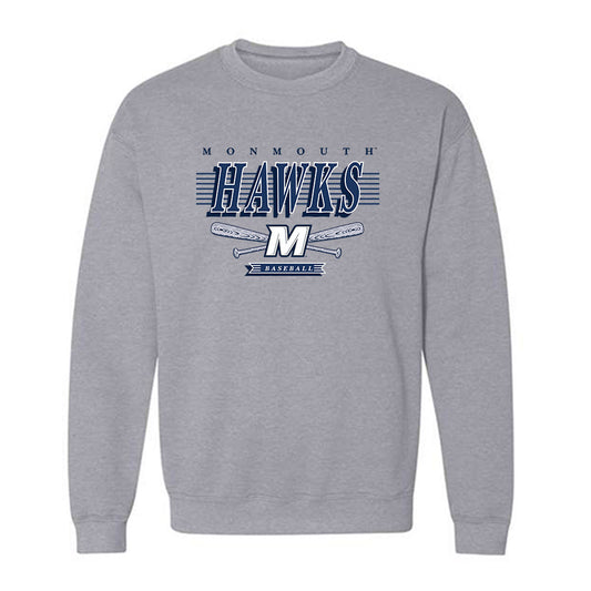Monmouth - NCAA Baseball : Austin Denlinger - Grey Sports Sweatshirt