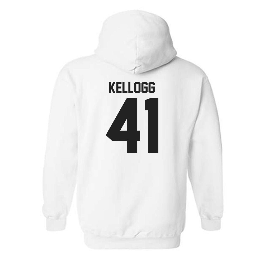 Centre College - NCAA Lacrosse : Nick Kellogg - White Classic Shersey Hooded Sweatshirt