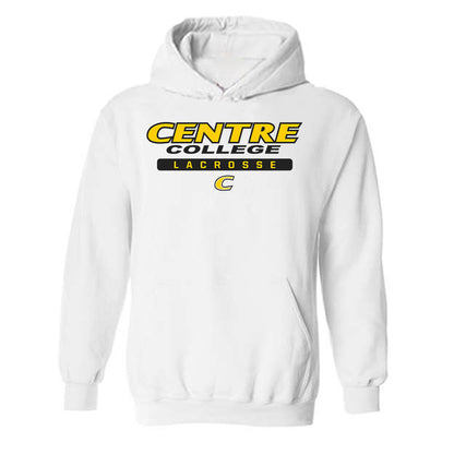 Centre College - NCAA Lacrosse : Andrew Dittmore - White Classic Hooded Sweatshirt