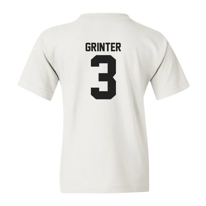 Centre College - NCAA Basketball : Makya Grinter - White Classic Youth T-Shirt