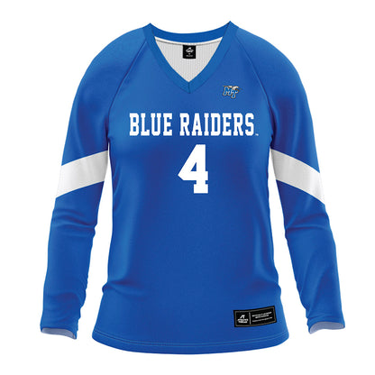 MTSU - NCAA Women's Volleyball : Marie Lowell - Blue Jersey