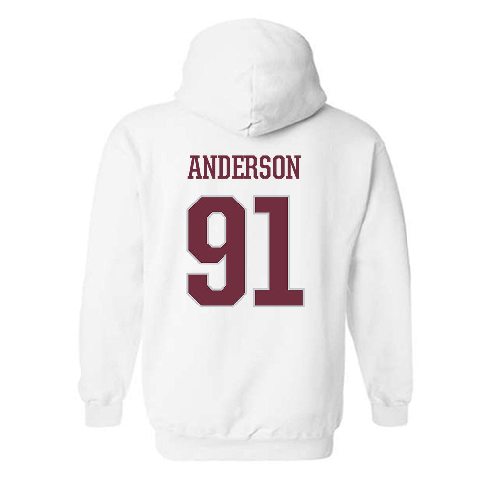 Mississippi State - NCAA Football : Deonte Anderson - White Classic Shersey Hooded Sweatshirt