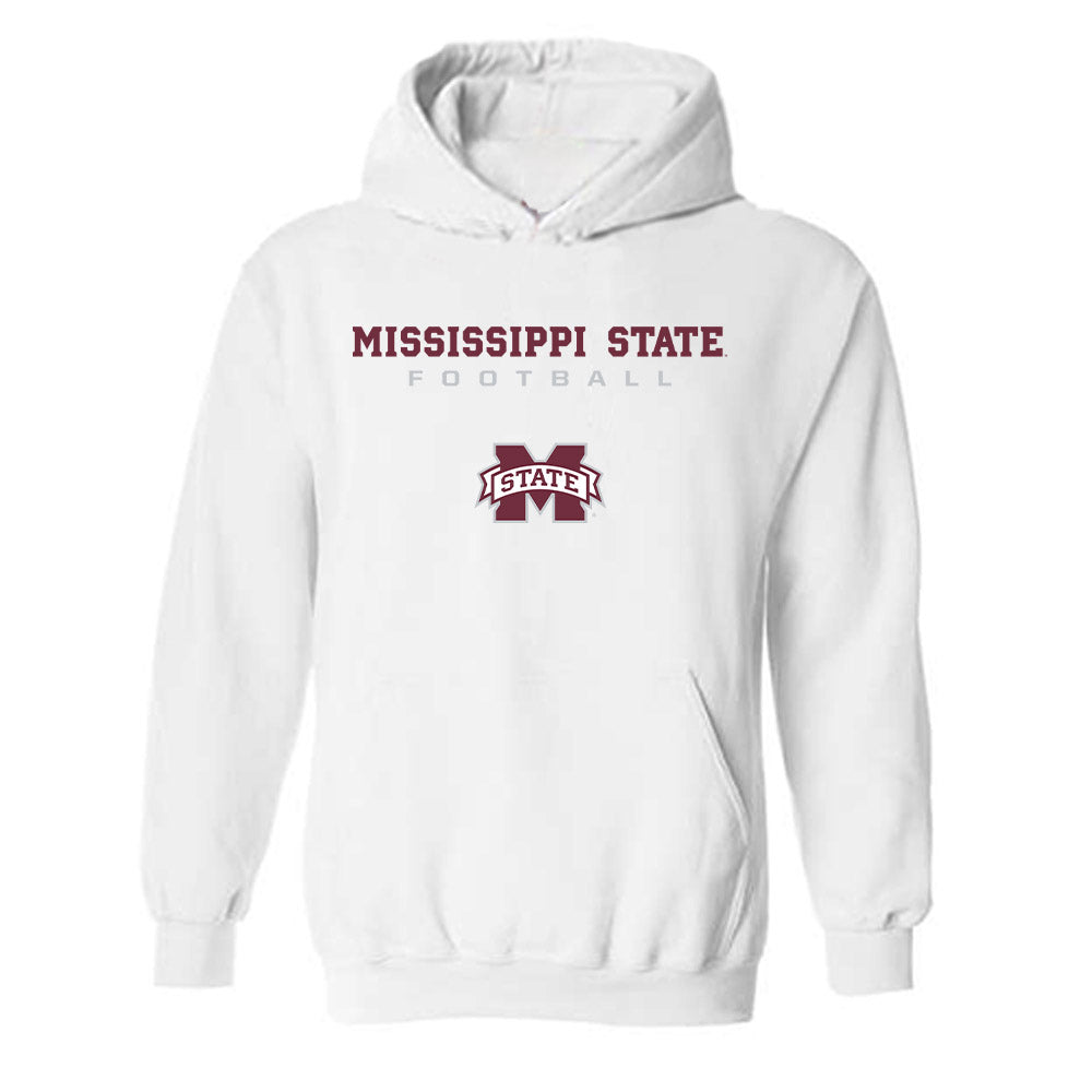 Mississippi State - NCAA Football : Zakari Tillman - White Classic Shersey Hooded Sweatshirt