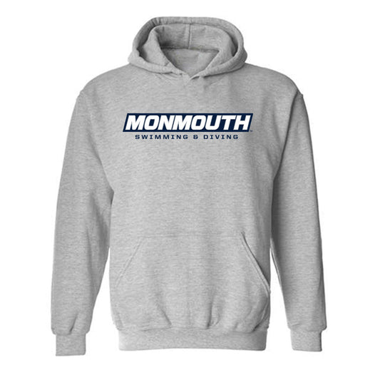 Monmouth - NCAA Women's Swimming & Diving : Corinne Pepper - Grey Classic Shersey Hooded Sweatshirt