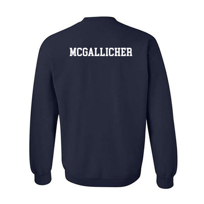 Monmouth - NCAA Men's Track & Field (Outdoor) : Landon McGallicher - Navy Classic Shersey Sweatshirt
