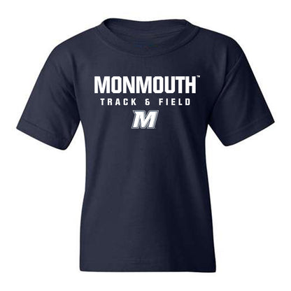 Monmouth - NCAA Men's Track & Field (Outdoor) : Landon McGallicher - Navy Classic Shersey Youth T-Shirt