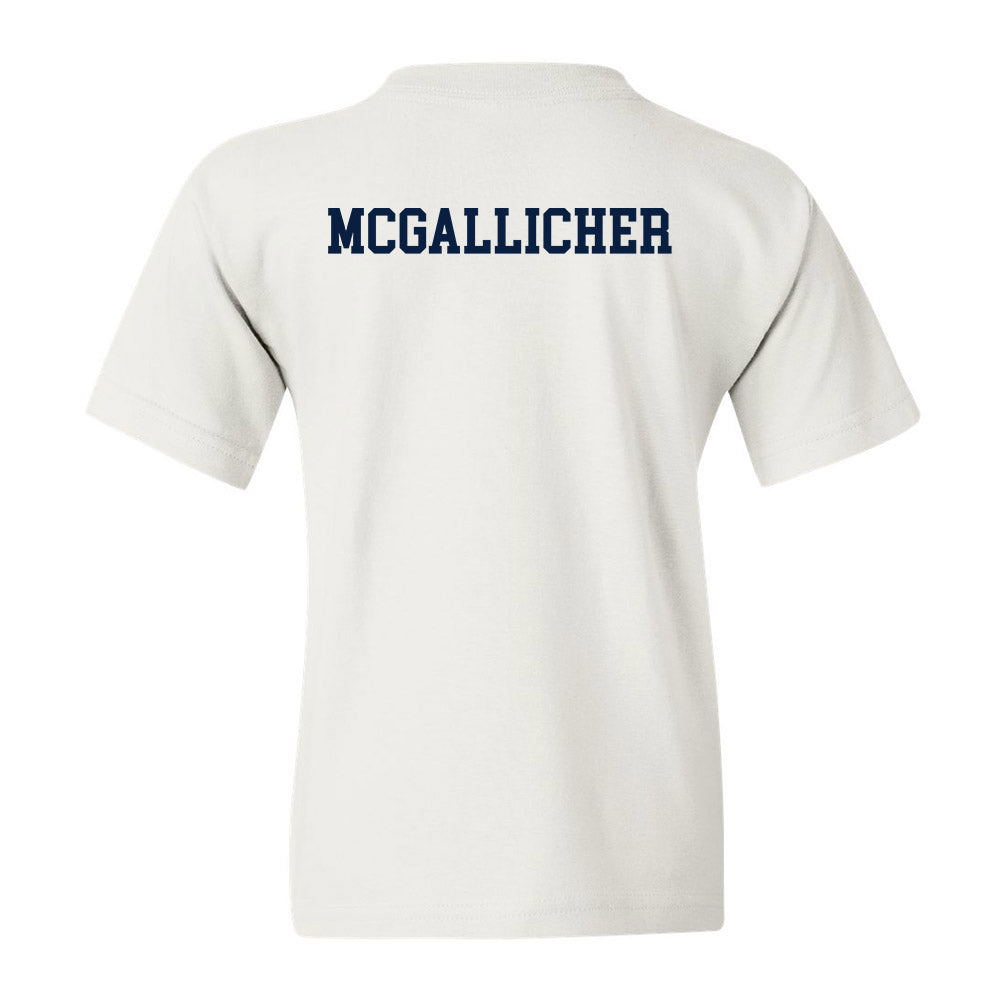 Monmouth - NCAA Men's Track & Field (Outdoor) : Landon McGallicher - White Classic Shersey Youth T-Shirt