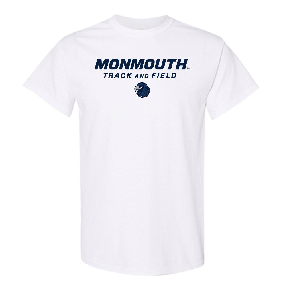 Monmouth - NCAA Men's Track & Field (Outdoor) : Landon McGallicher - White Classic Shersey Short Sleeve T-Shirt