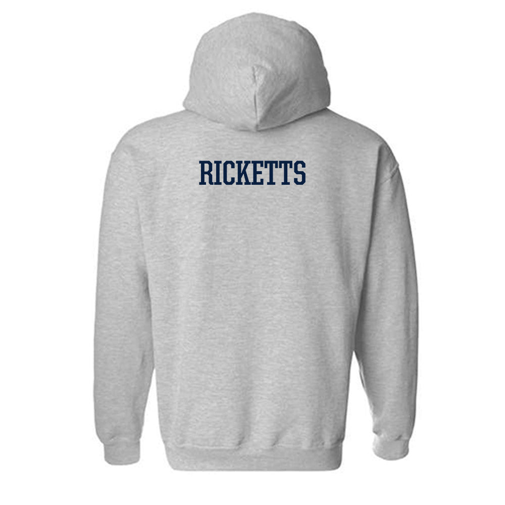 Monmouth - NCAA Men's Track & Field : Jordan Ricketts - Grey Classic Shersey Hooded Sweatshirt