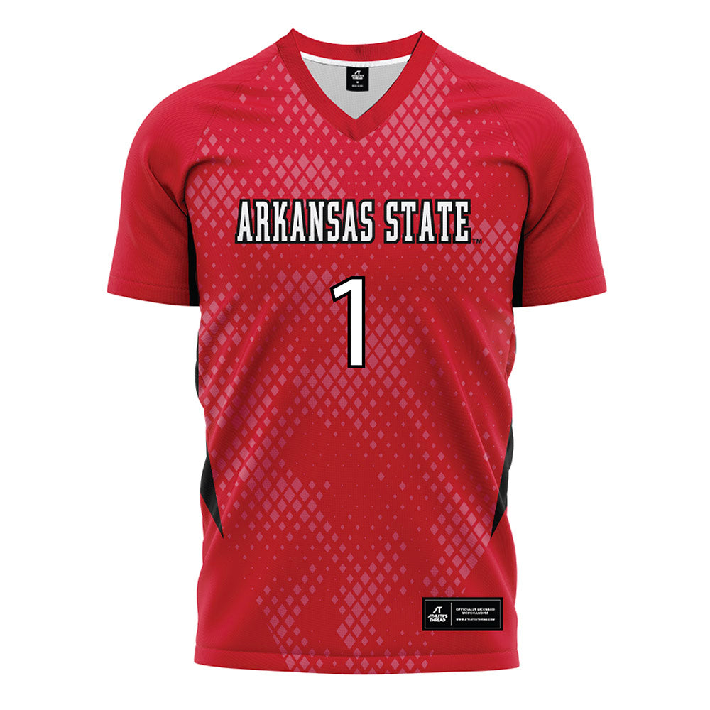 Arkansas State - NCAA Women's Soccer : Damaris Deschaine - Soccer Jersey Red