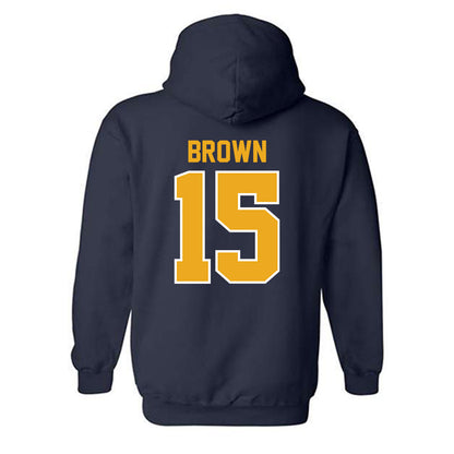 UTC - NCAA Football : Kam Brown - Navy Classic Hooded Sweatshirt