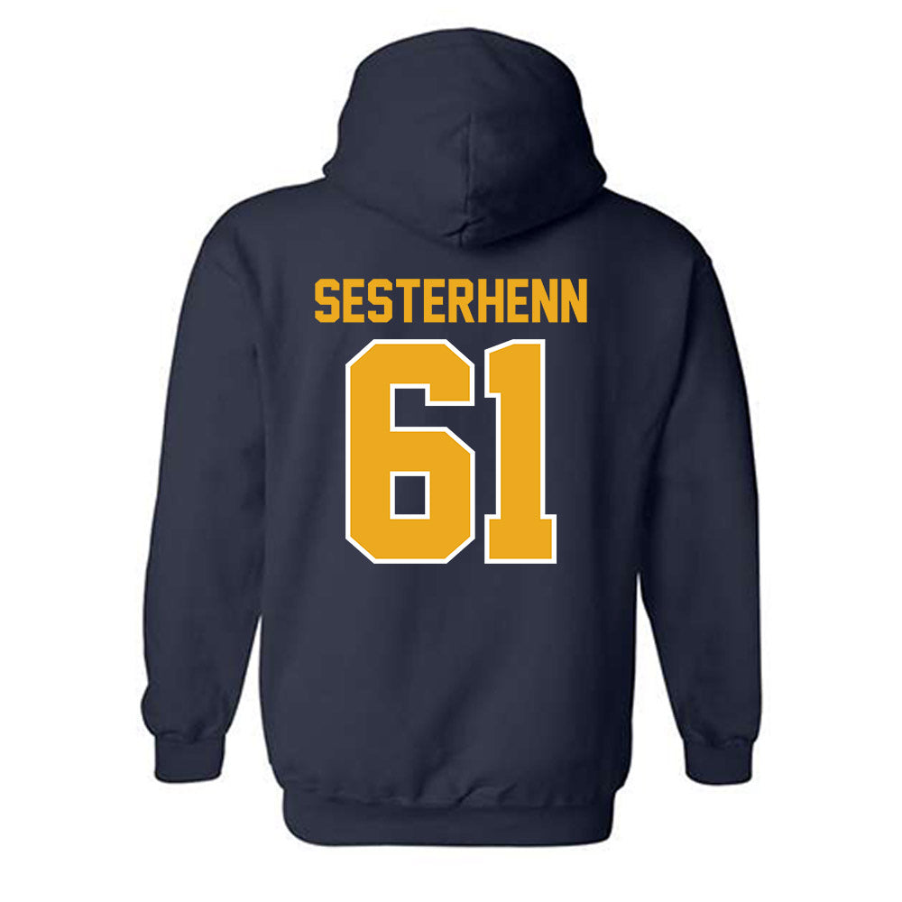 UTC - NCAA Football : Peter Sesterhenn - Navy Classic Shersey Hooded Sweatshirt