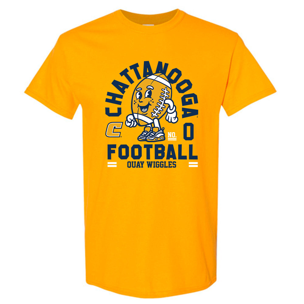 UTC - NCAA Football : Quay Wiggles - Gold Fashion Short Sleeve T-Shirt