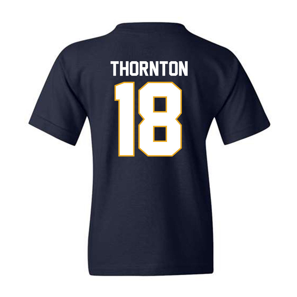 UTC - NCAA Football : Zaire Thornton - Navy Replica Youth T-Shirt