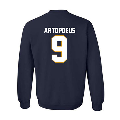 UTC - NCAA Football : Chase Artopoeus - Navy Replica Shersey Sweatshirt