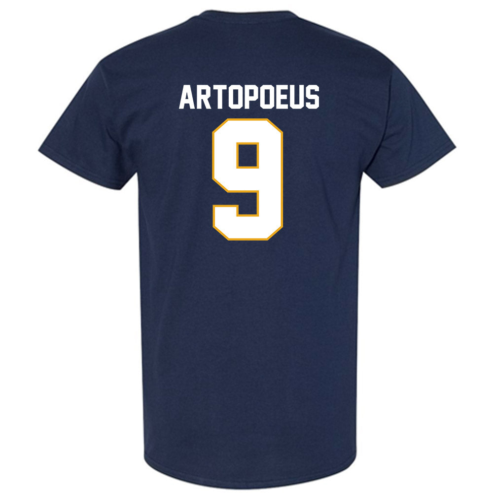 UTC - NCAA Football : Chase Artopoeus - Navy Replica Shersey Short Sleeve T-Shirt