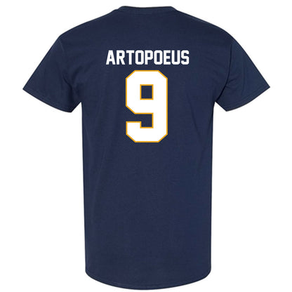 UTC - NCAA Football : Chase Artopoeus - Navy Replica Shersey Short Sleeve T-Shirt