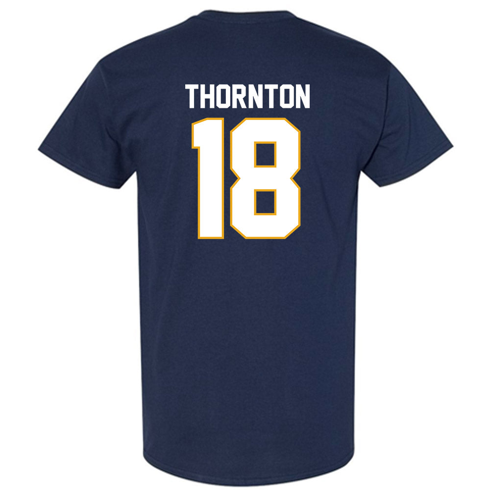 UTC - NCAA Football : Zaire Thornton - Navy Replica Short Sleeve T-Shirt