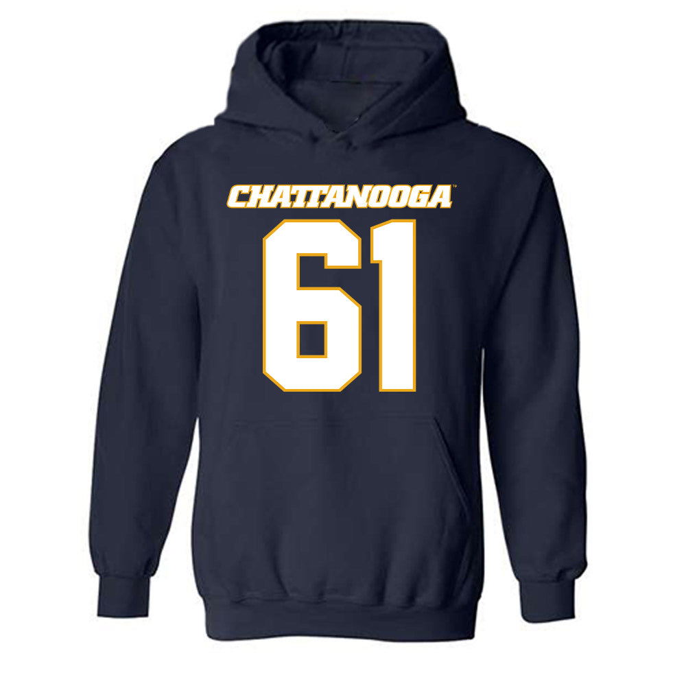 UTC - NCAA Football : Peter Sesterhenn - Navy Replica Shersey Hooded Sweatshirt