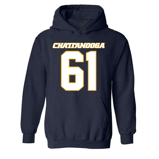 UTC - NCAA Football : Peter Sesterhenn - Navy Replica Shersey Hooded Sweatshirt