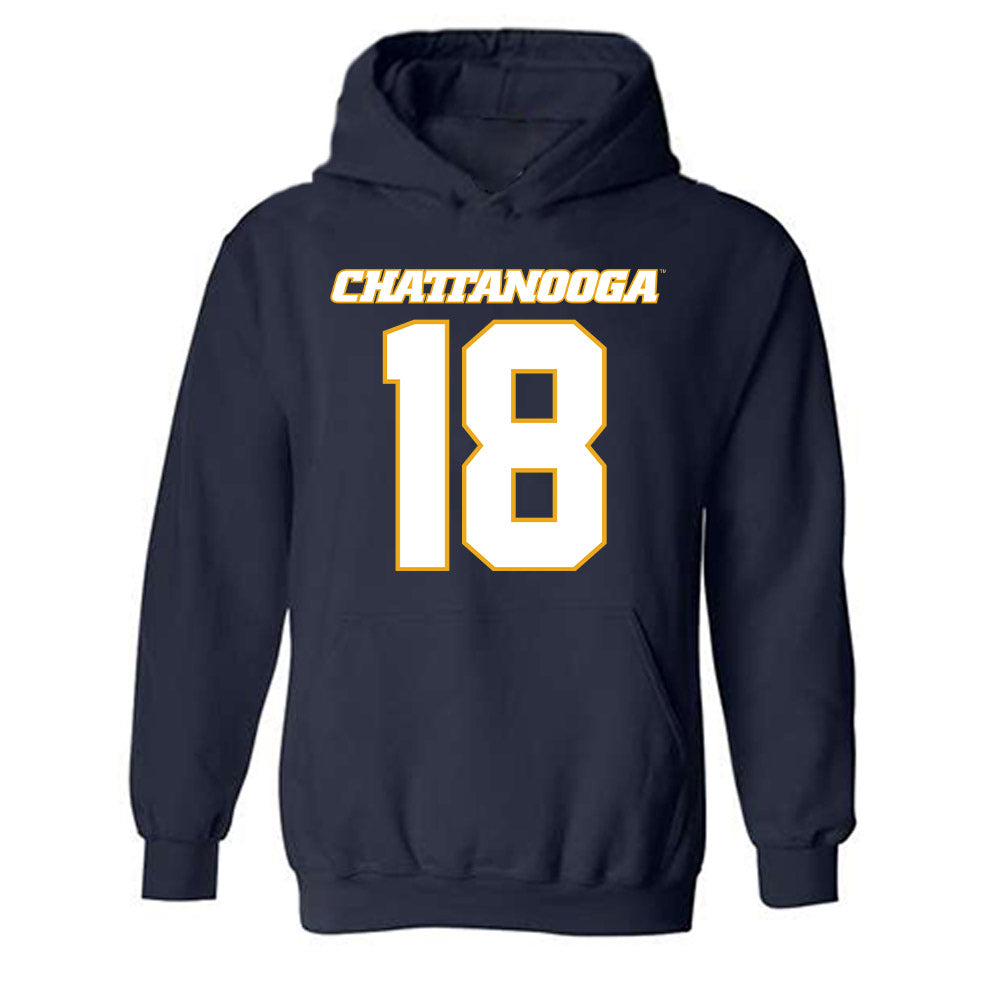 UTC - NCAA Football : Zaire Thornton - Navy Replica Hooded Sweatshirt