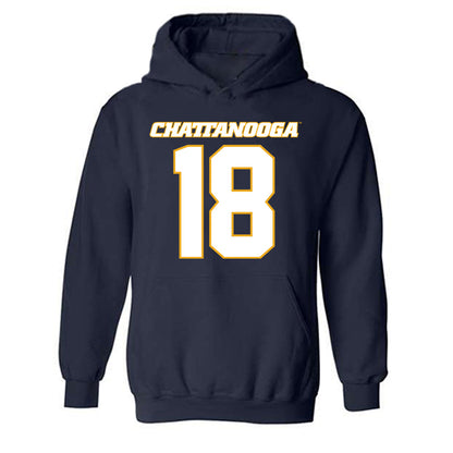 UTC - NCAA Football : Zaire Thornton - Navy Replica Hooded Sweatshirt