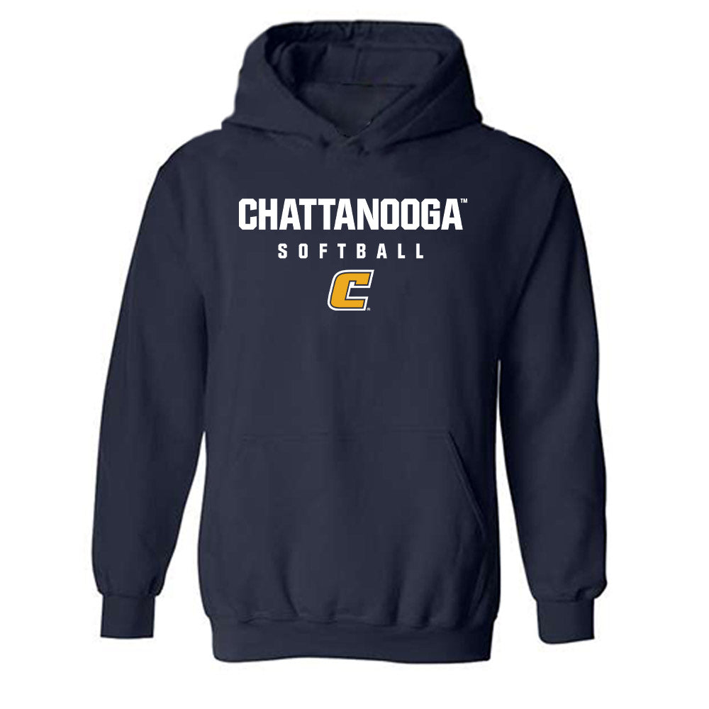 UTC - NCAA Softball : Baileigh Pitts - Navy Classic Hooded Sweatshirt