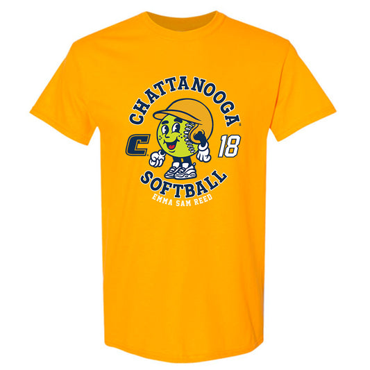 UTC - NCAA Softball : Emma Sam Reed - Gold Fashion Shersey Short Sleeve T-Shirt