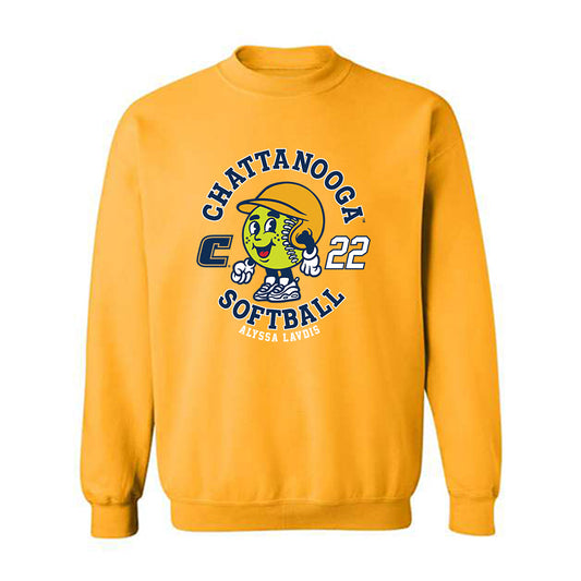 UTC - NCAA Softball : Alyssa Lavdis - Gold Fashion Sweatshirt