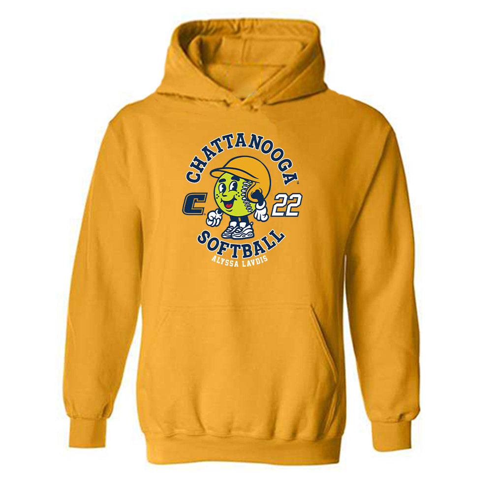 UTC - NCAA Softball : Alyssa Lavdis - Gold Fashion Hooded Sweatshirt